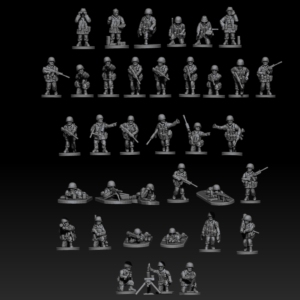 3d printable Canadian Infantry Company 15mm or 20 mm